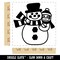 Sloth and Snowman Winter Friends Square Rubber Stamp for Stamping Crafting